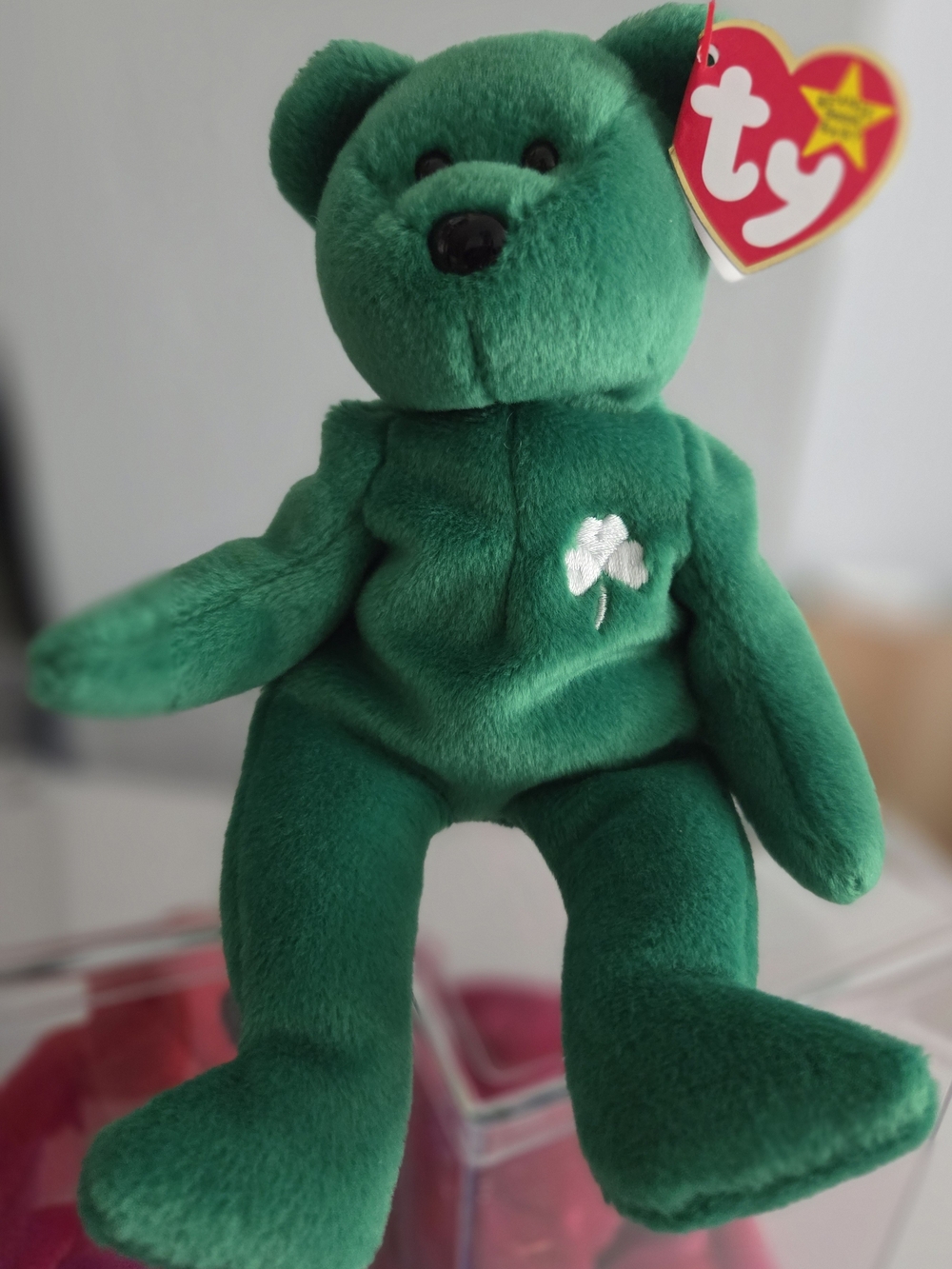 Ty Green Shamrock Bear Plush